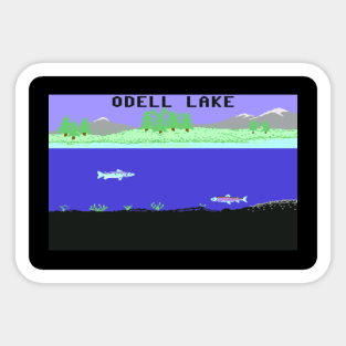 Odell Lake Classic 80’s Game Title Screen Sticker